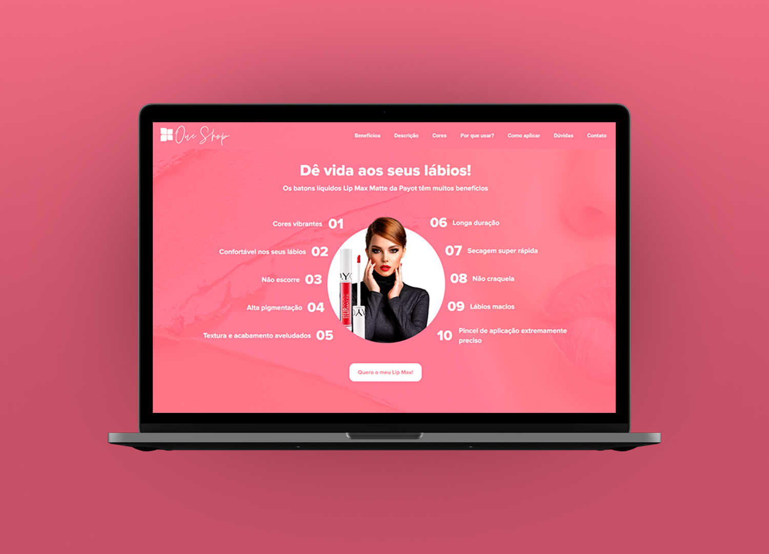 Landing Page Batom Lip Max